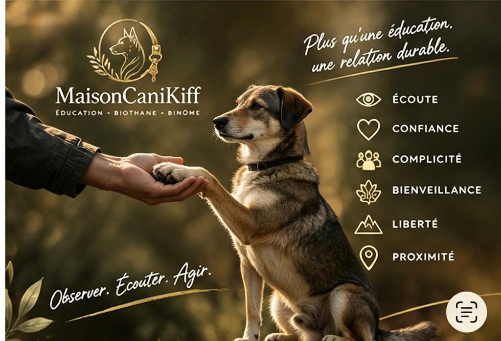  éducateur canin renaud bervil Apprentissage canin Maison canikiff laval