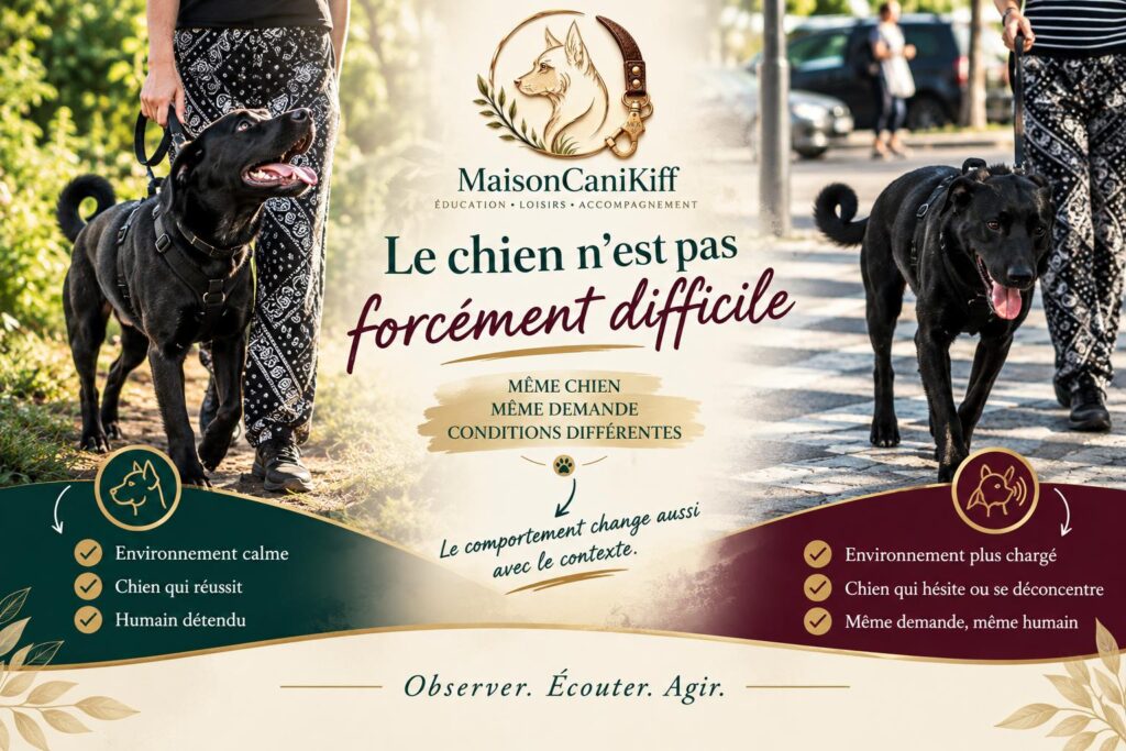 Mon chien obéit a la maison mais pas dehors 